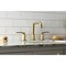Kingston Brass Widespread Bathroom Faucet with Push PopUp, Brushed Brass KS1417KL - alternate 3